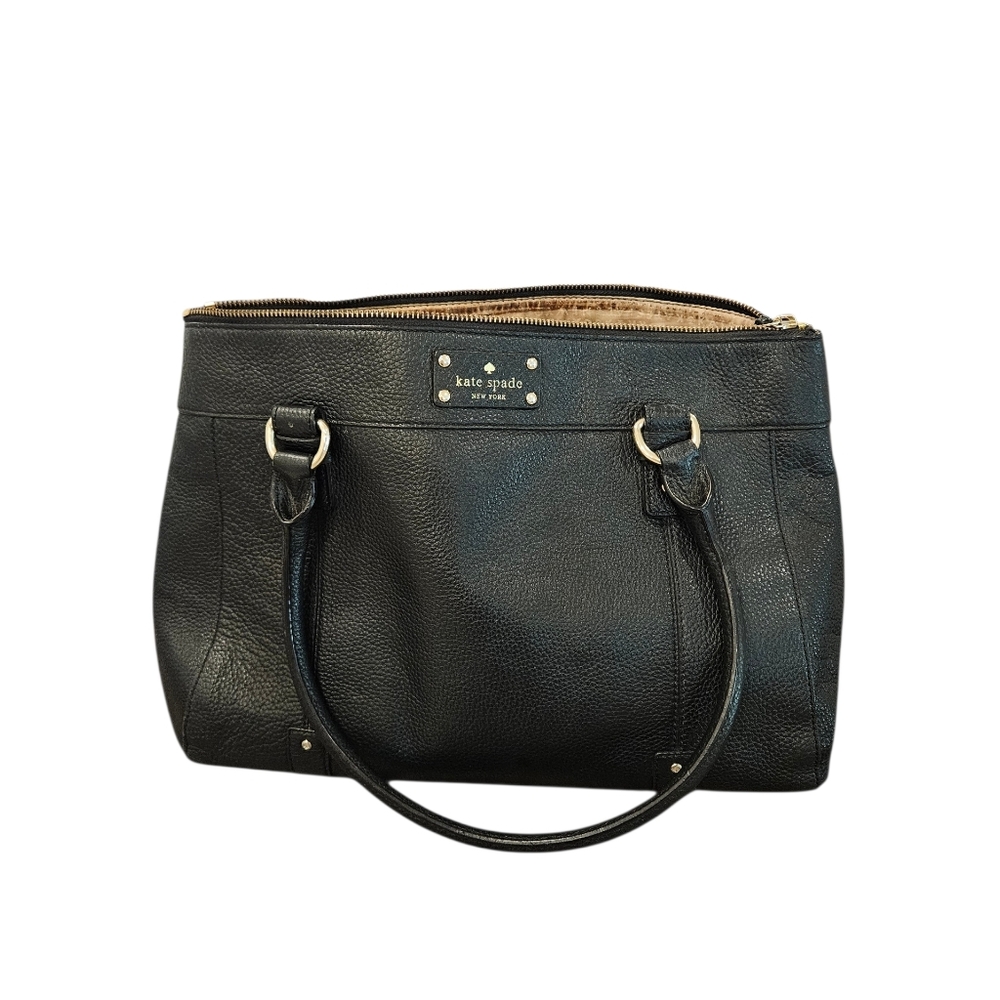 Kate Spade Black Pebbled Leather Shoulder Bag